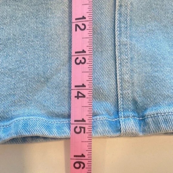 All About Eve Light Blue High-Waisted Denim Pencil Skirt – Size 6 - Picture 12 of 13